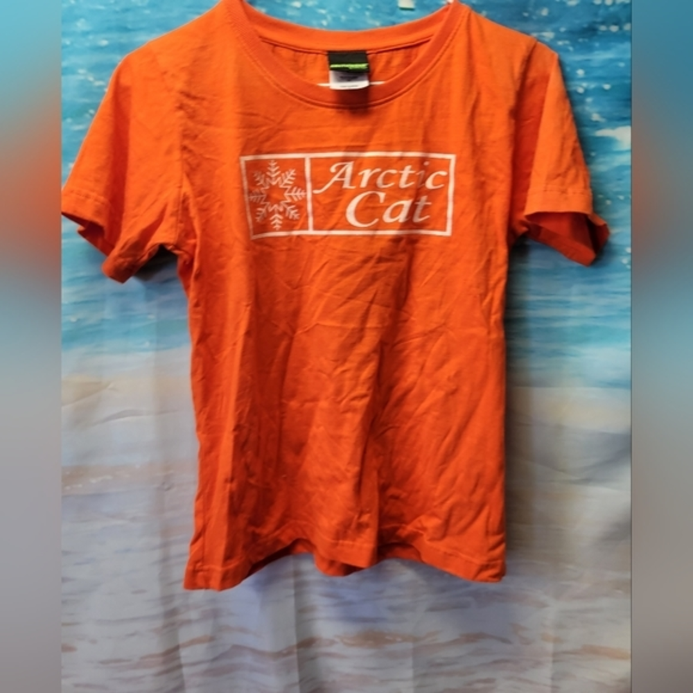 Arcticwear‎ Arctic Cat Ladies Size Small Tshirt Orange